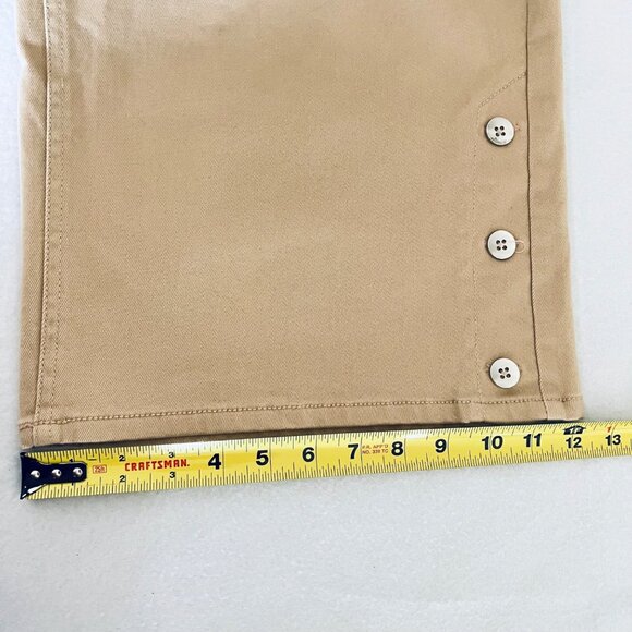 Isaac Mizrahi Women's Stretch Elastic Waist Pull-on Beige Pants Size 28WP NWOT - Picture 14 of 15